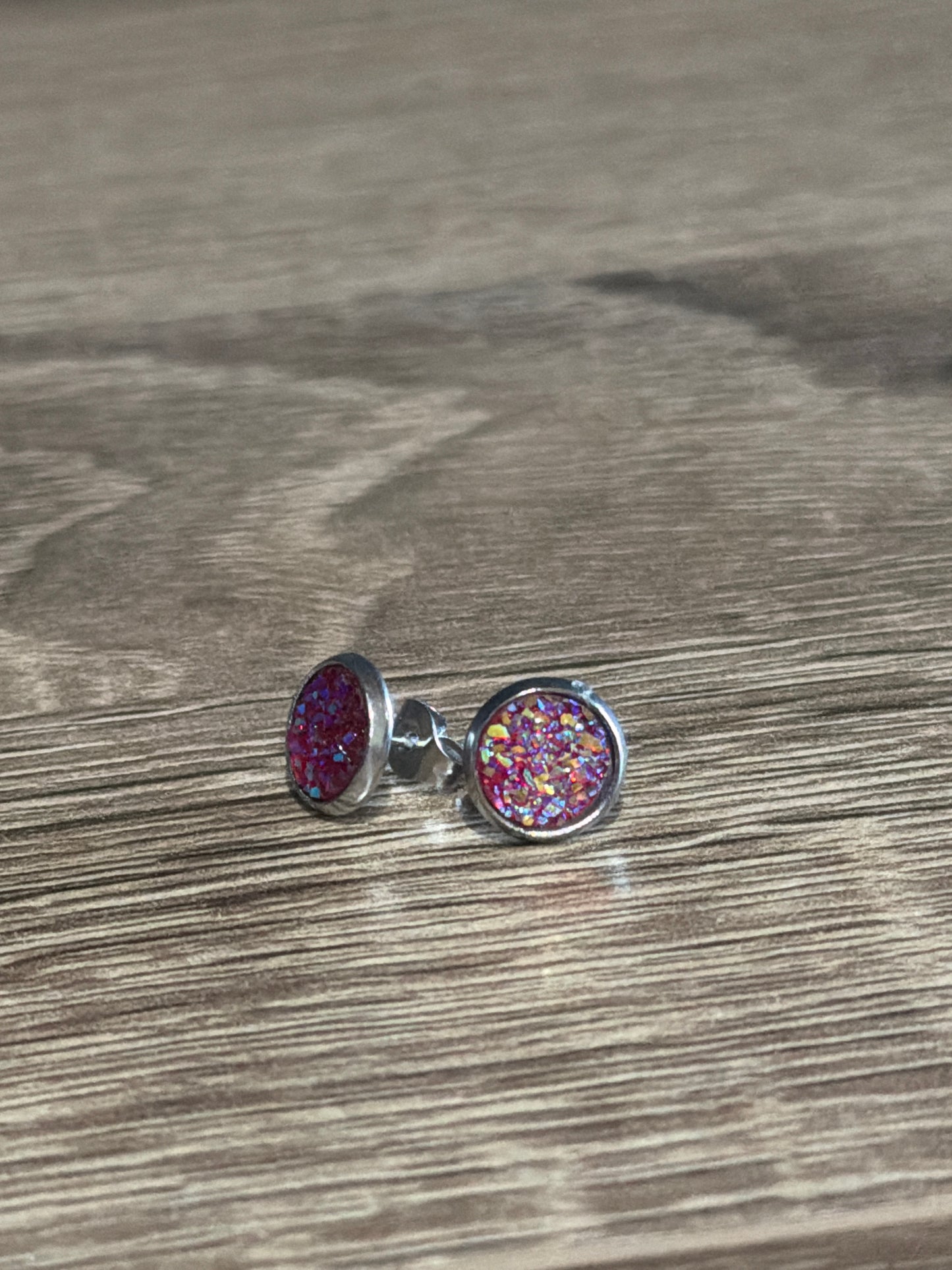 Pink Droozy Studs