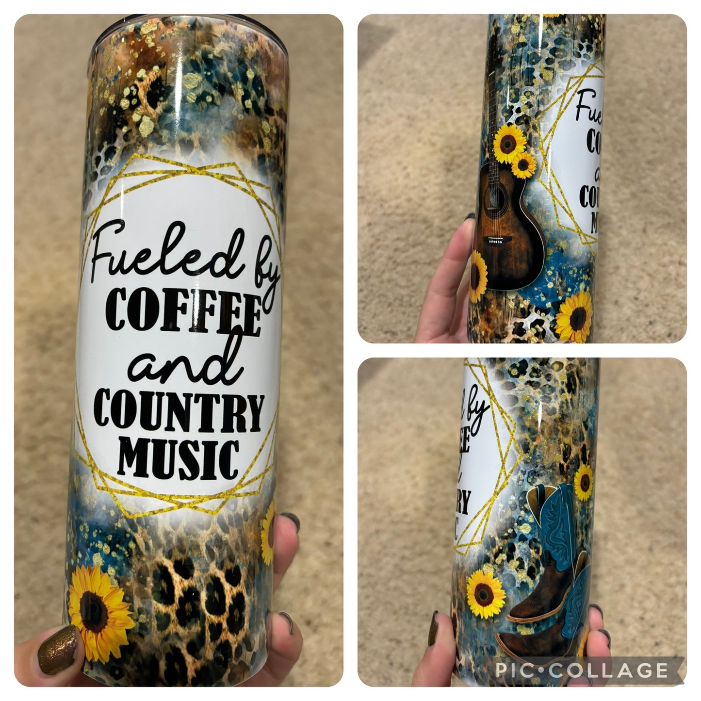 Fueled by Coffee & Country Music Tumbler