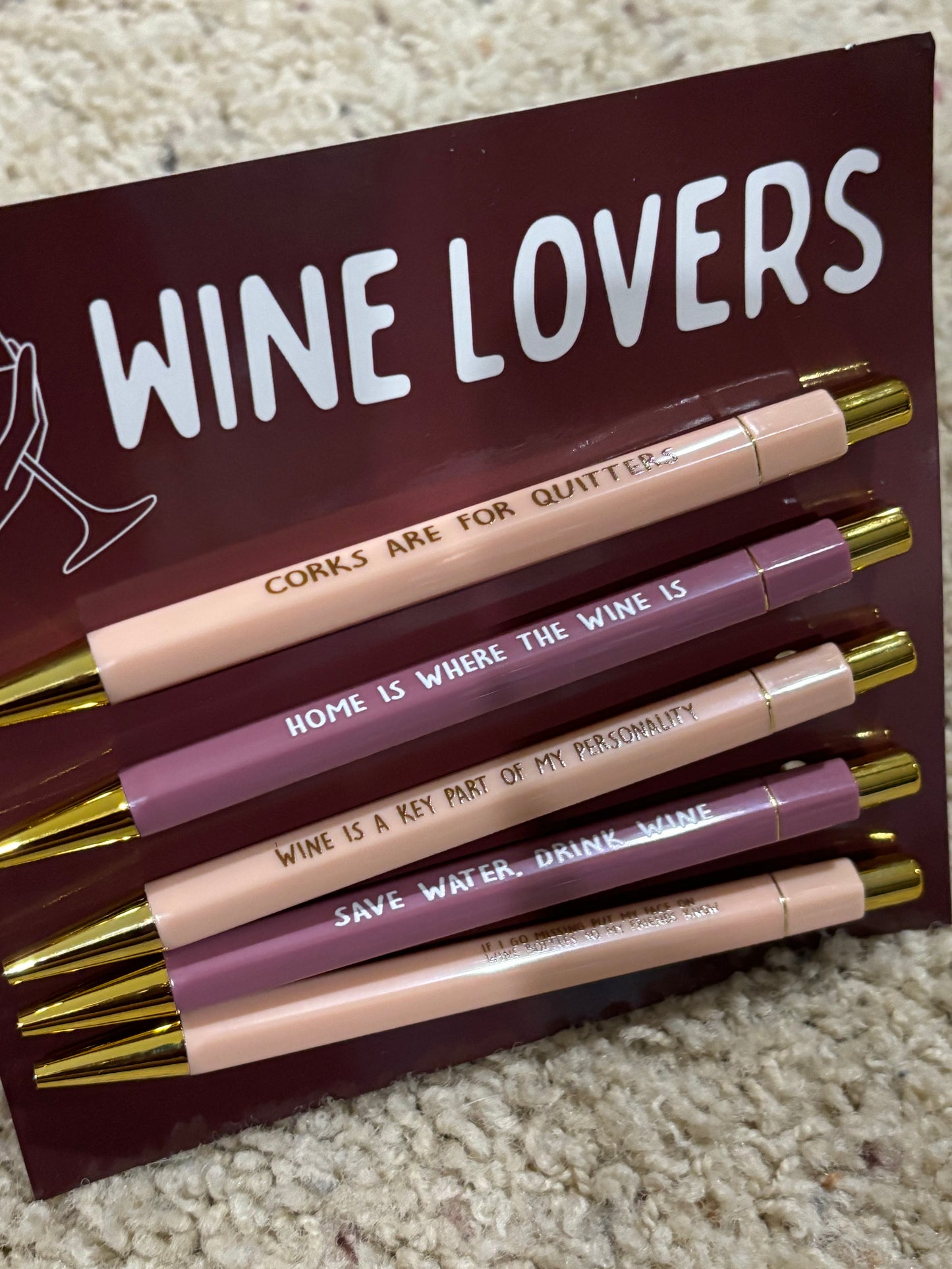 Wine Lovers Pen Set
