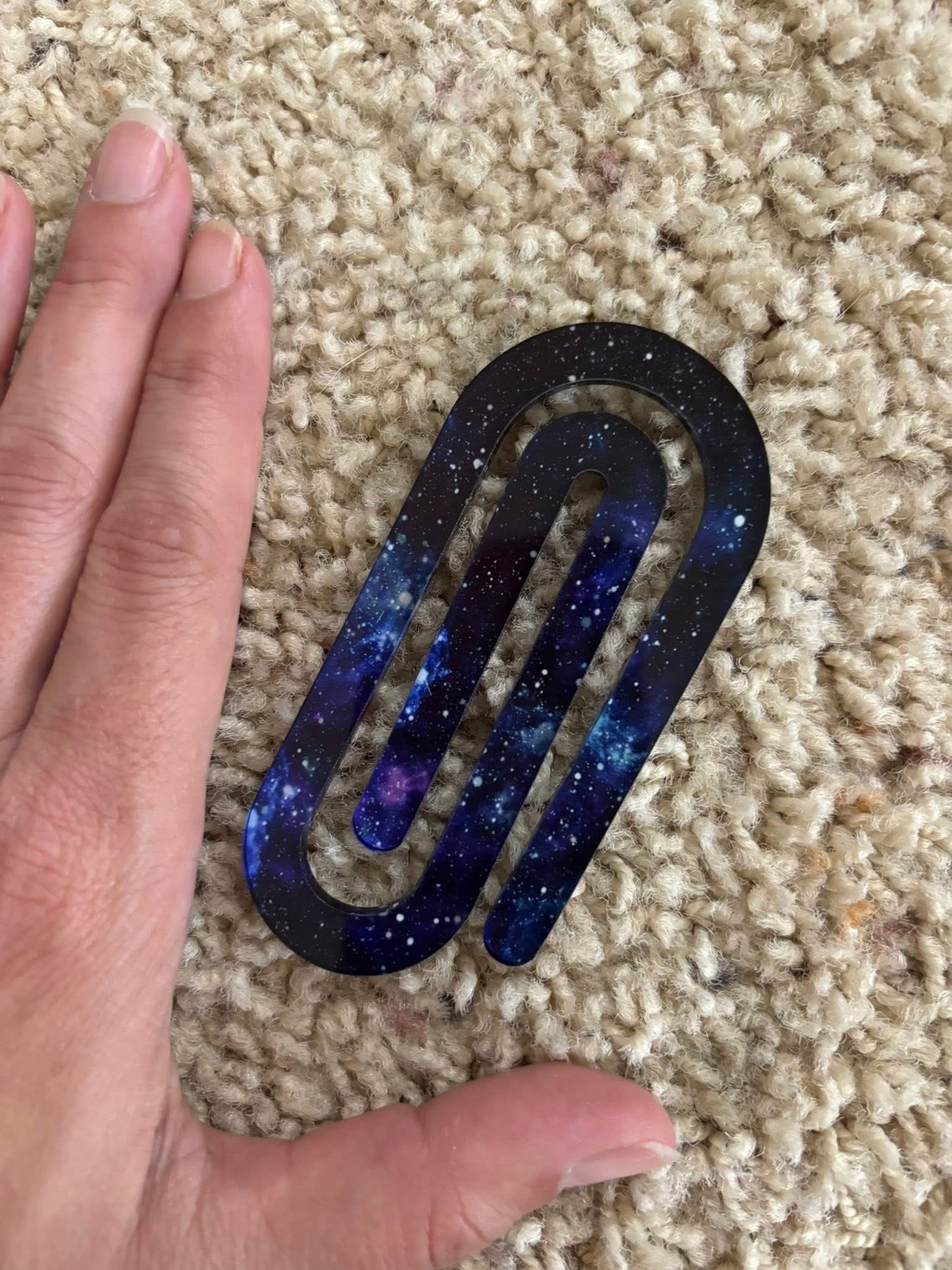 Galaxy Jumbo Paper Clip - Bookmark