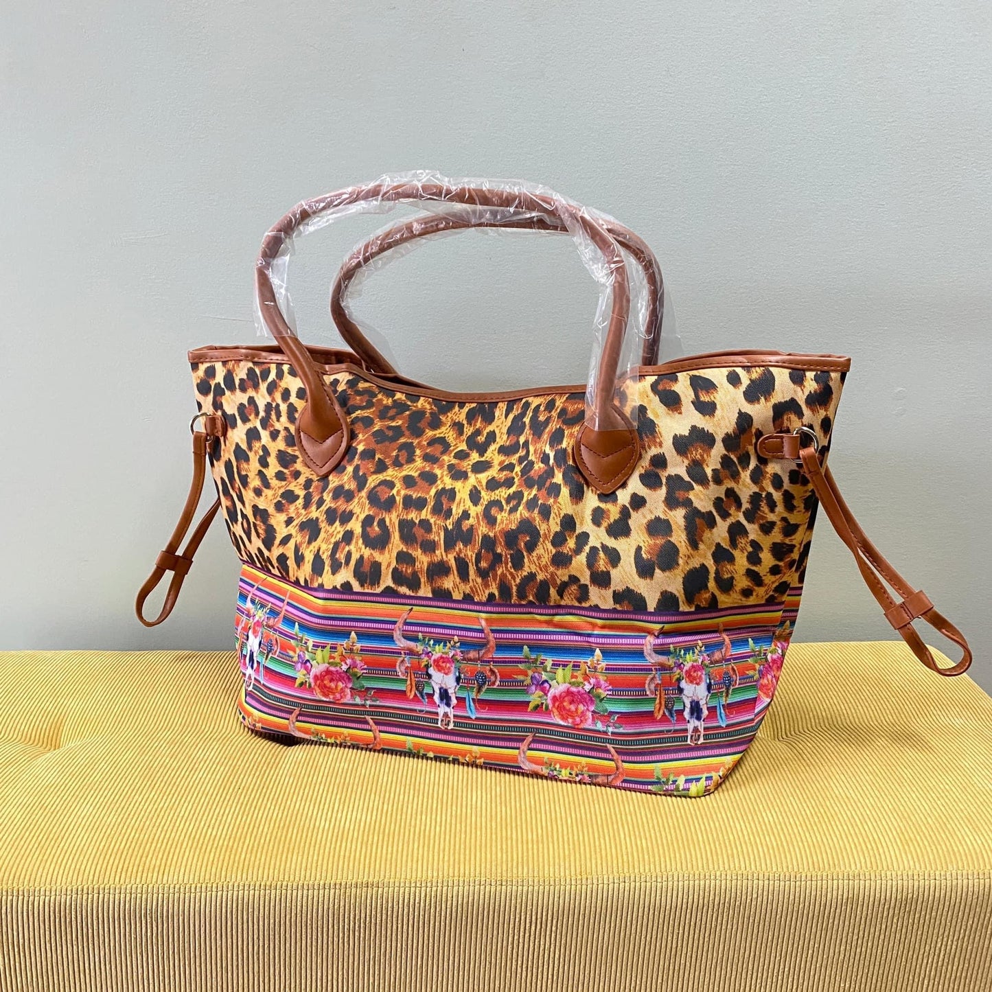 Animal Print Aztec Carryall