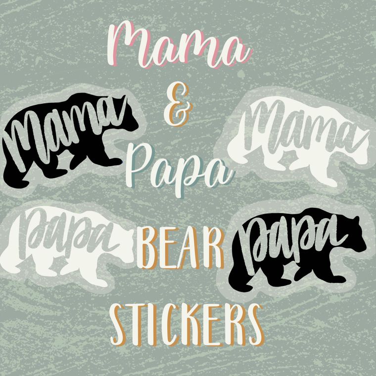Mama Bear Clear Sticker