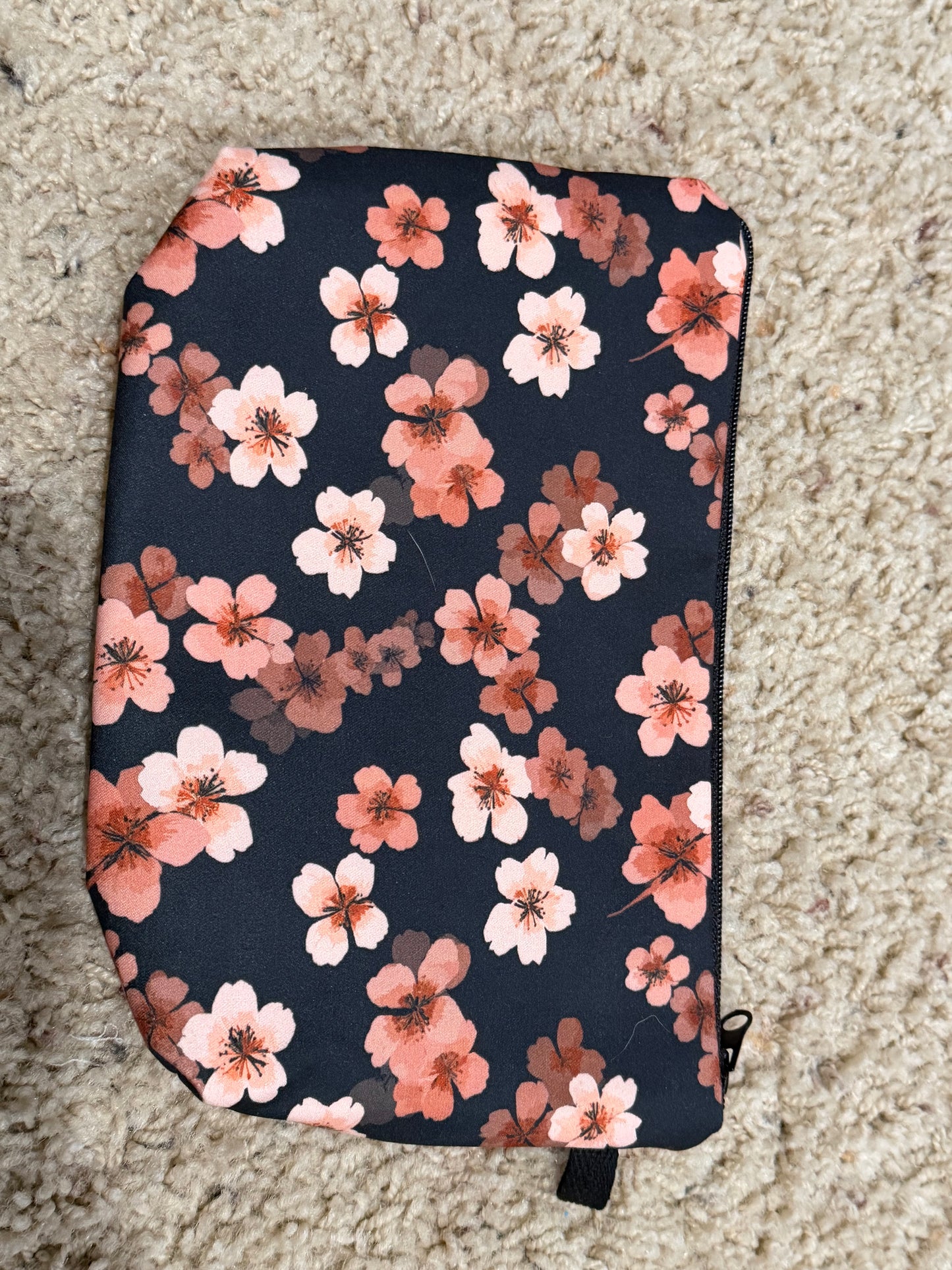 Pink/Peach Floral Pouch