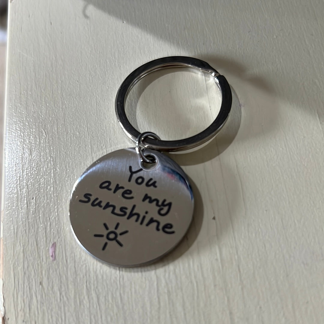 You are my sunshine keychain