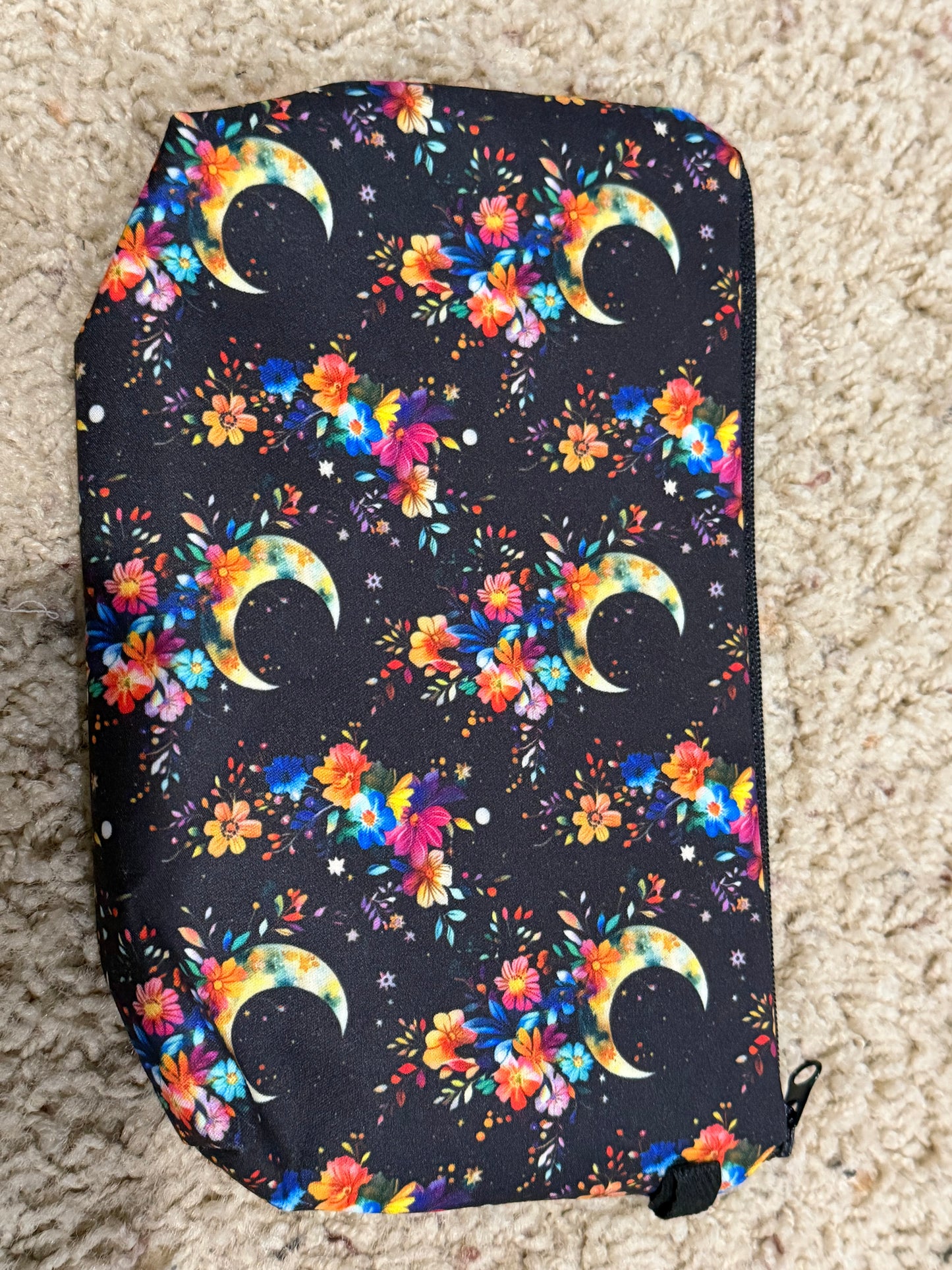Rainbow Moon Floral Pouch