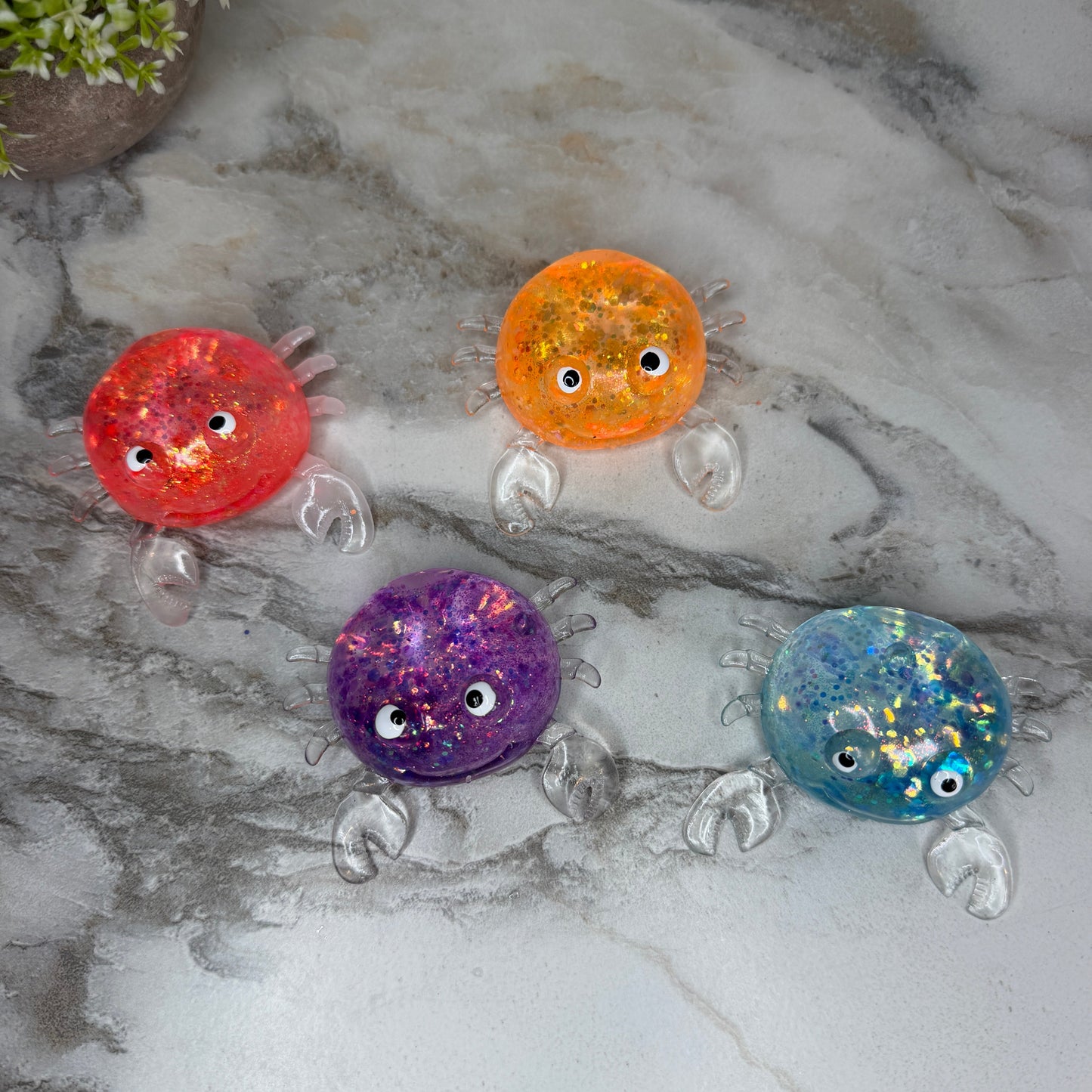 Squishy Toy - Glitter Crab