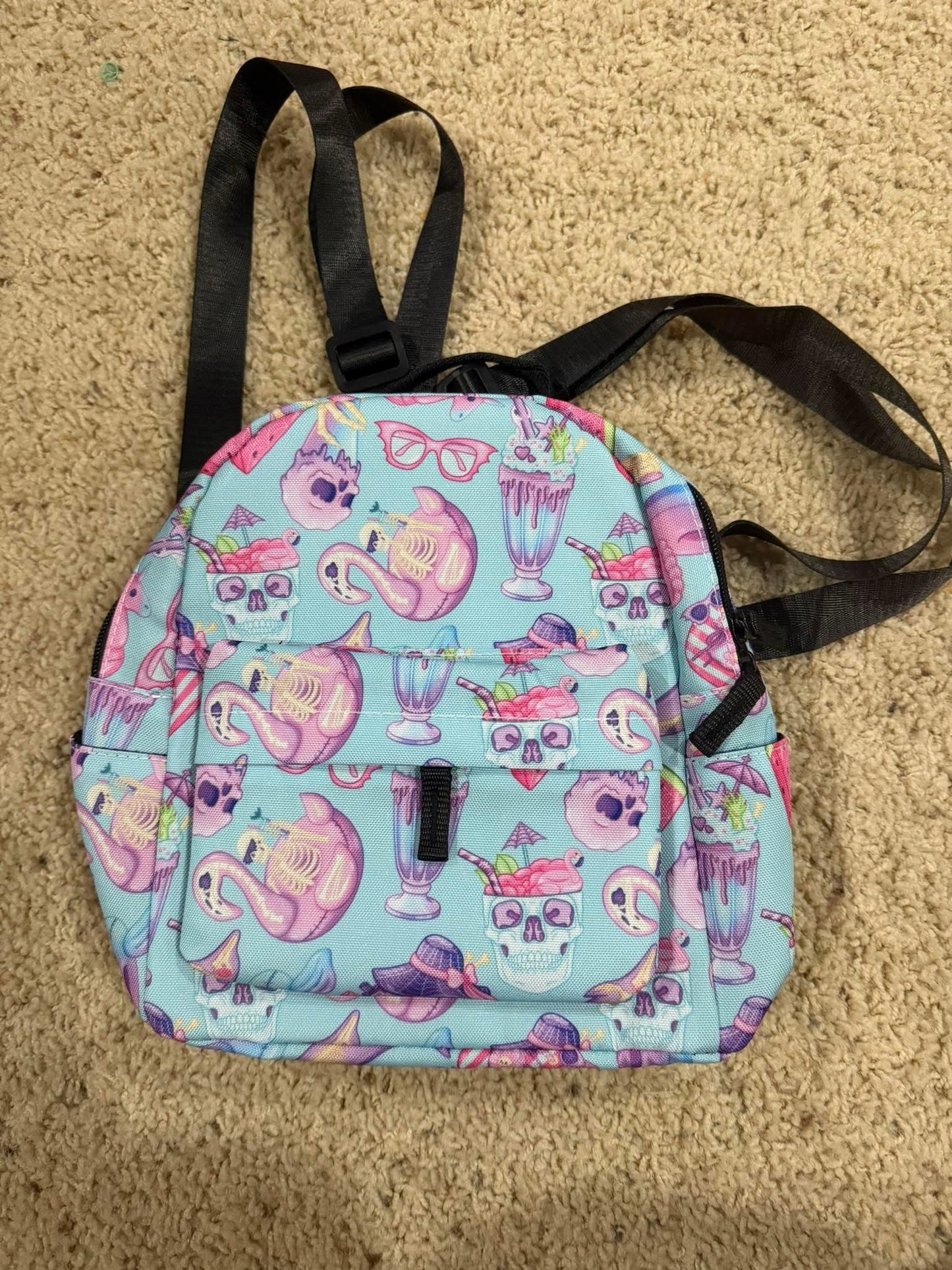 Summer Skull Mini Backpack
