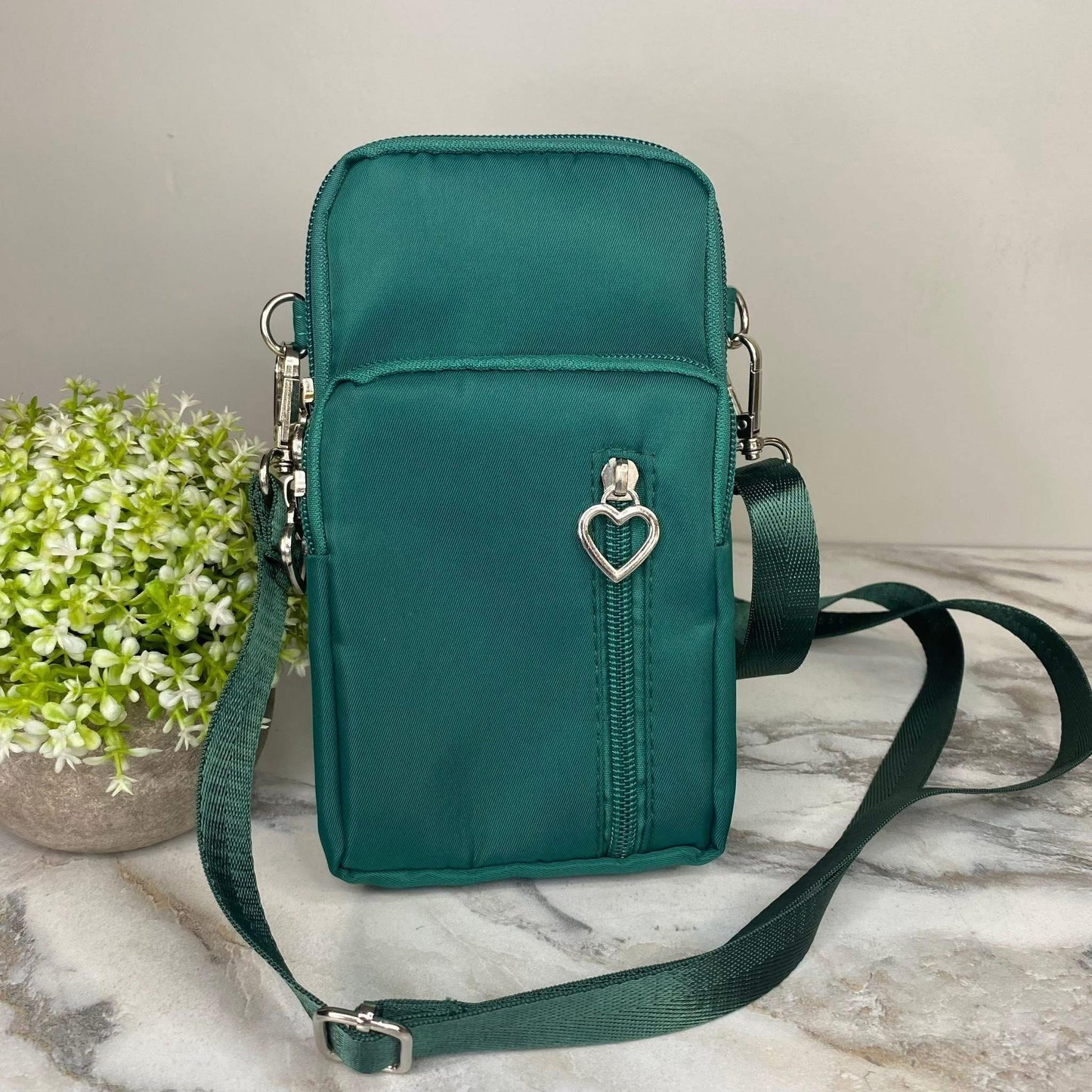 Green Phone Crossbody
