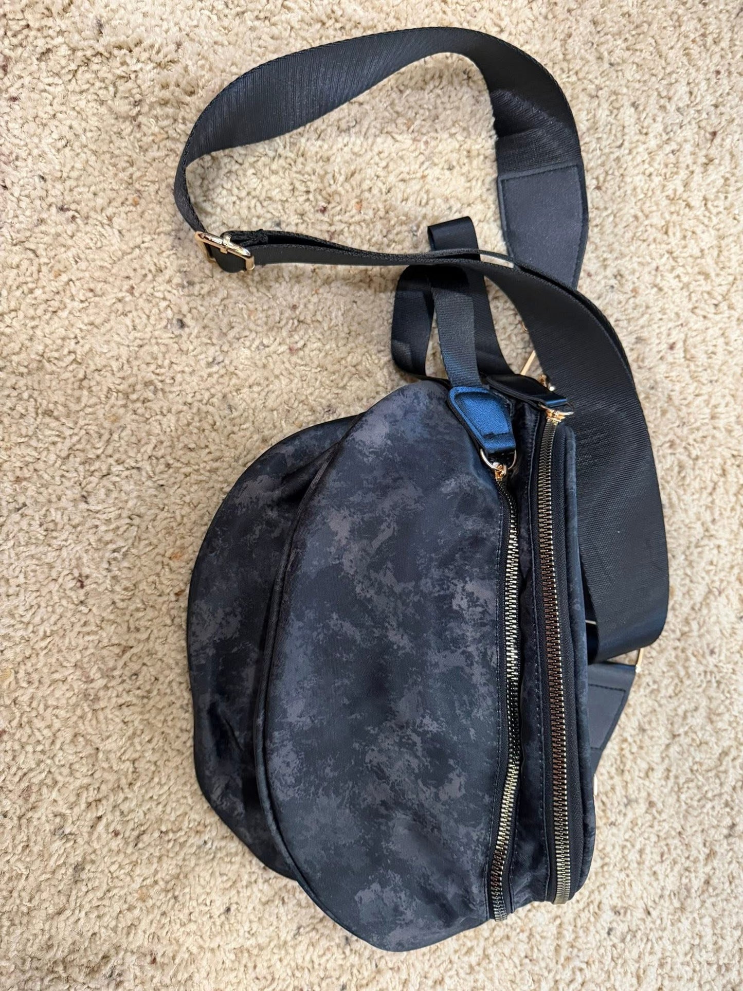 Grey Acid Wash Roni Crossbody