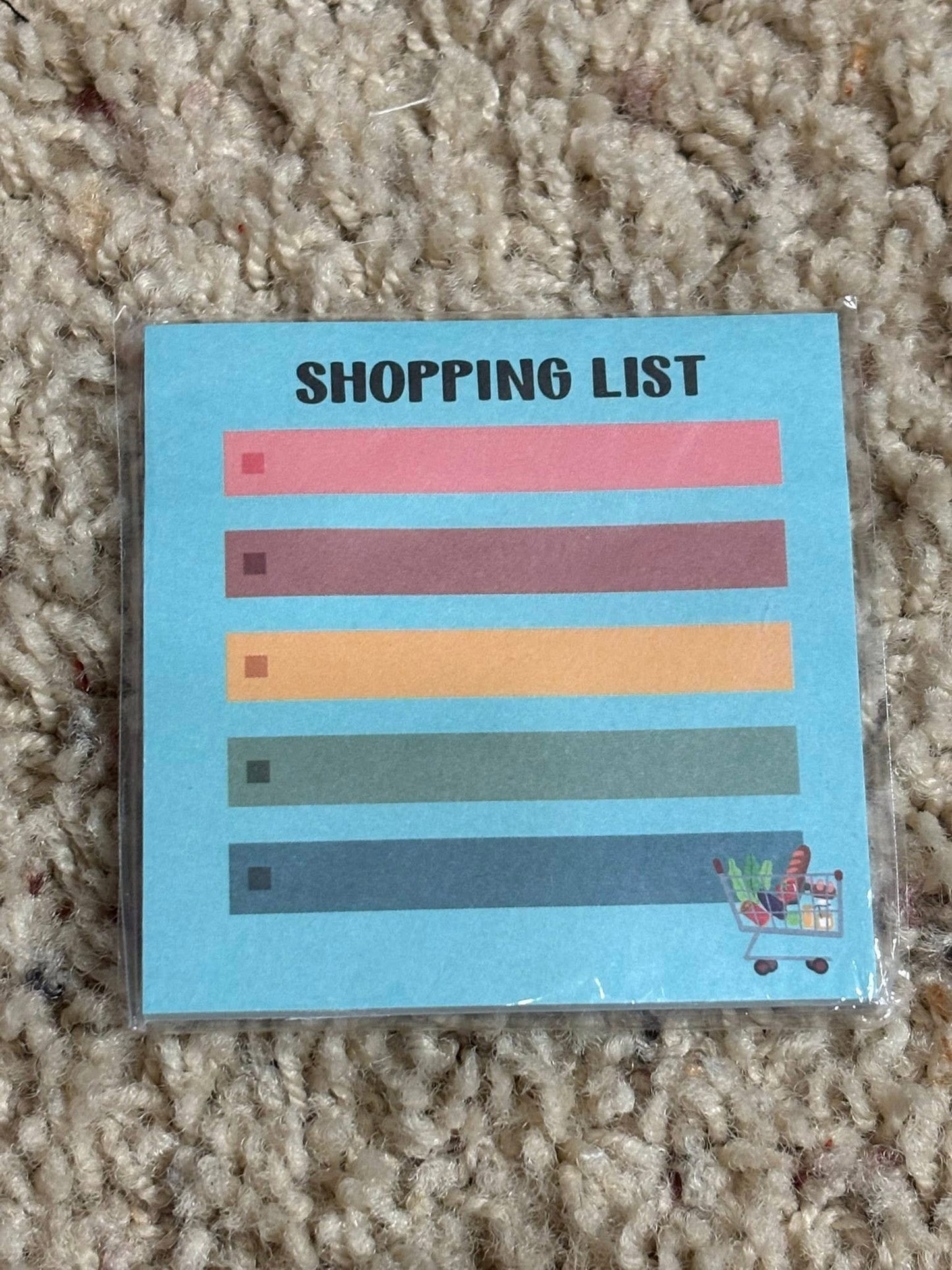 Shopping List Post It Notes