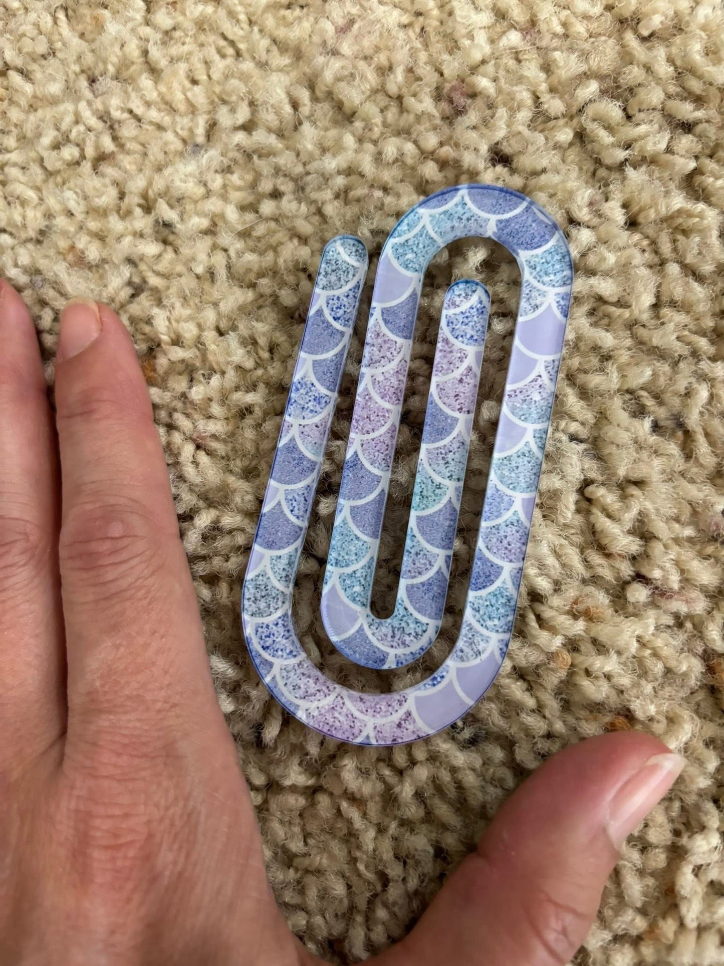 Mermaid Jumbo Paper Clip - Bookmark